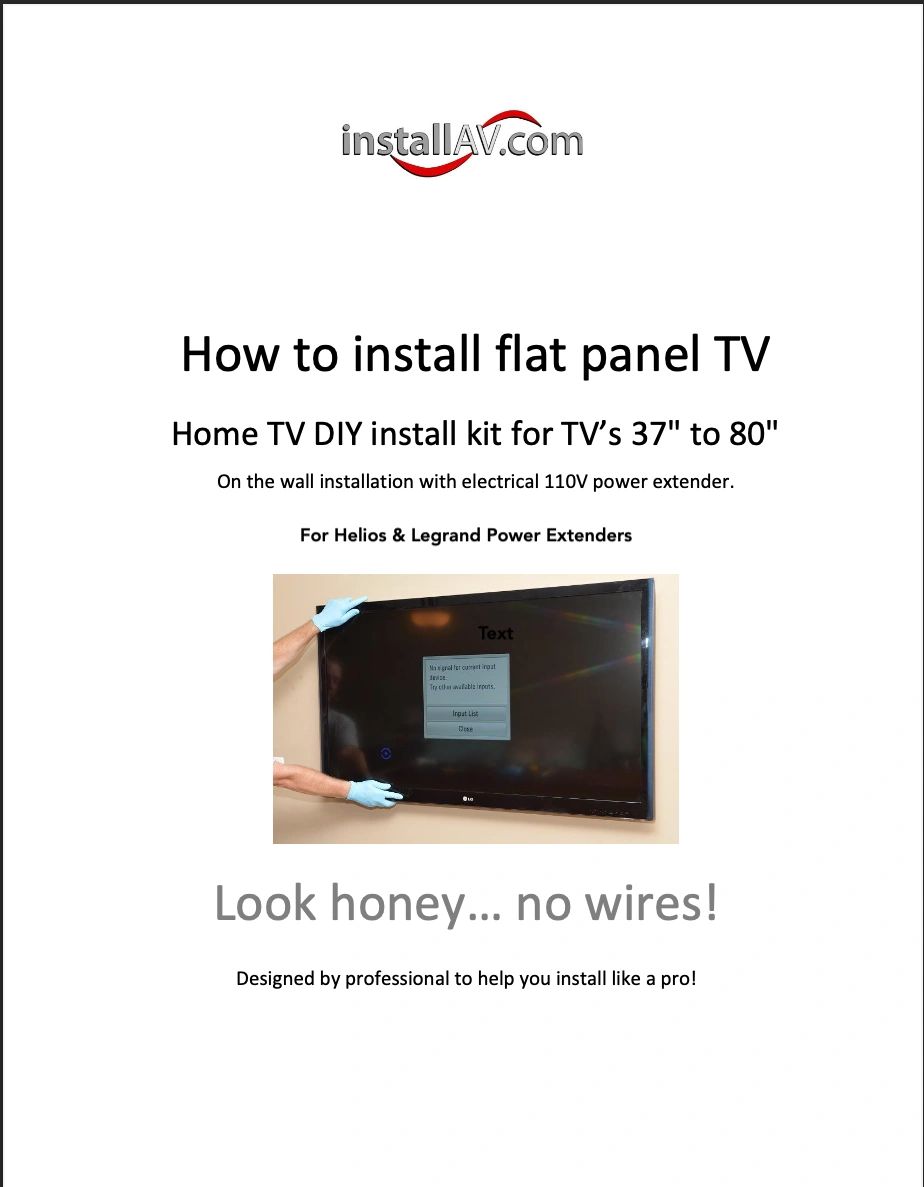 How To Install Flat Panel TV Installation Guide